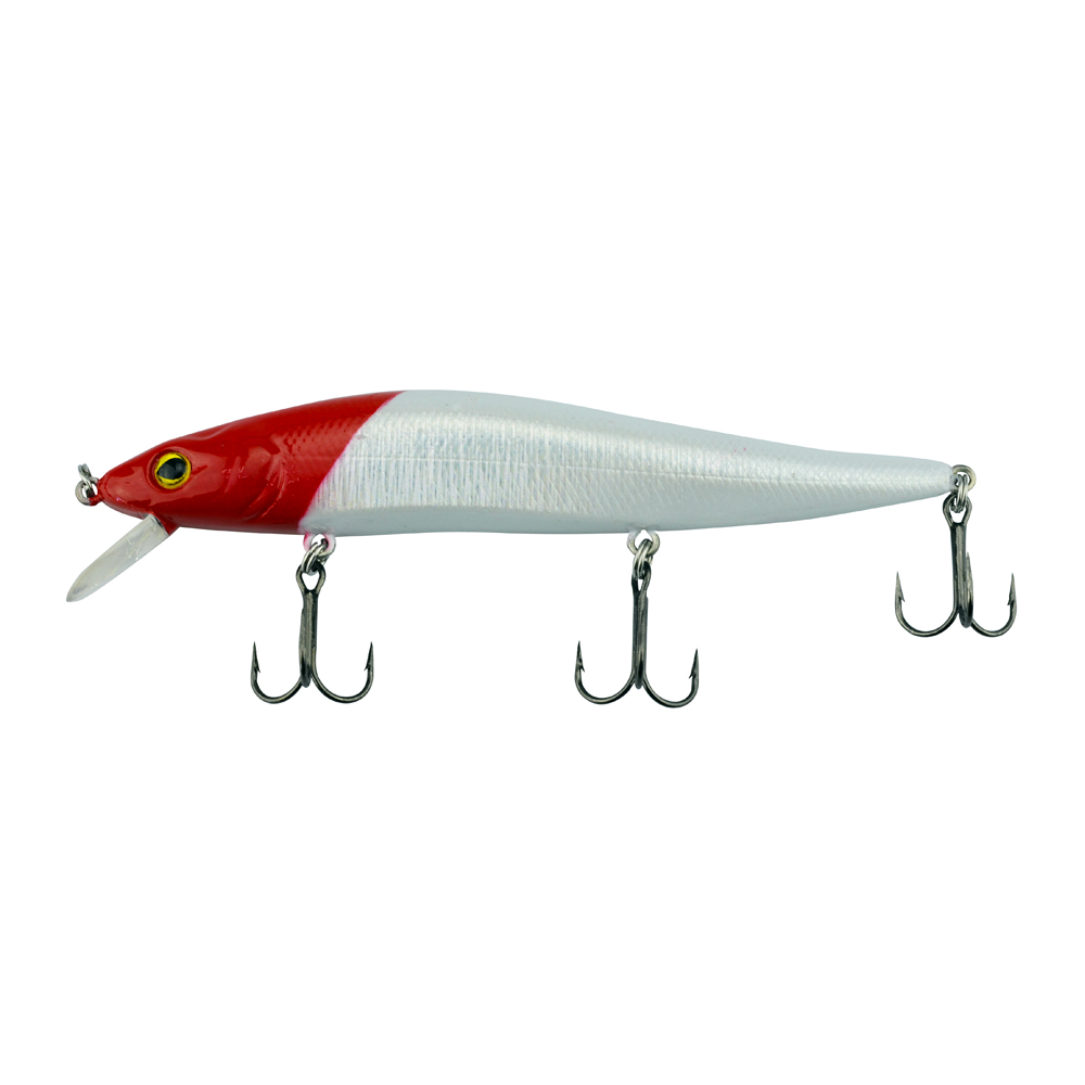 SEÑUELO PARA PESCA 110MM 14G NO.9041 ROJO-BLANCO "F12"