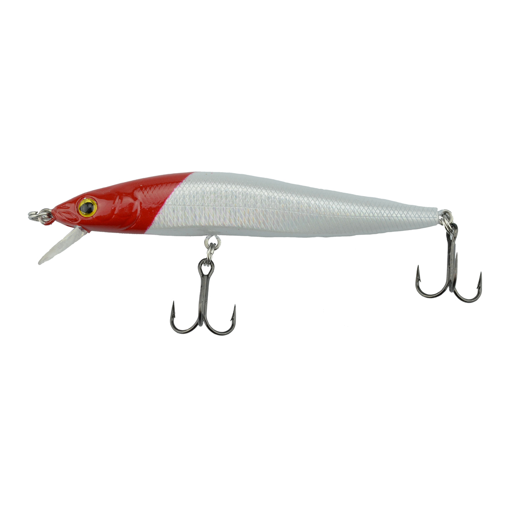SEÑUELO PARA PESCA 80MM 5.5G NO.9041 ROJO-PLATEADO