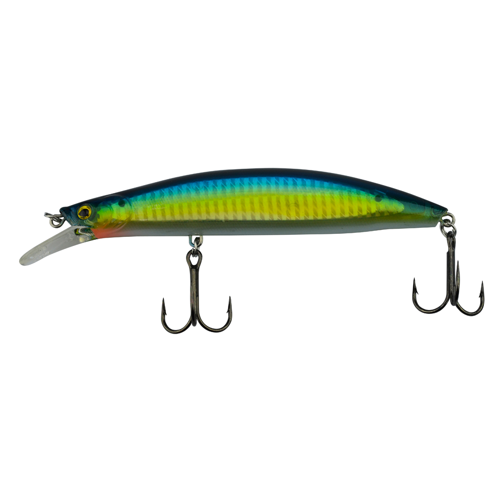 SEÑUELO PARA PESCA 135MM 28G NO.9050 VERDE-AZUL