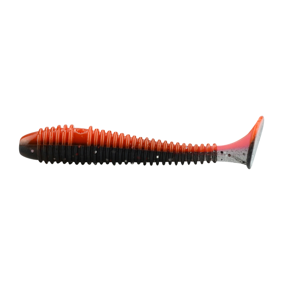 SEÑUELO PARA PESCA 40MM NO.S3102 NEGRO-ROJO (5 PIEZAS)