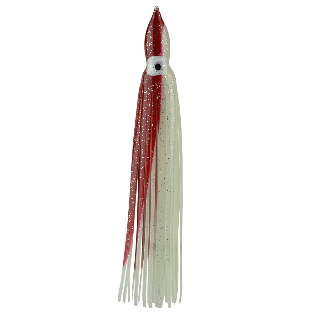 SEÑUELO PARA PESCA "OCTOPUS" AZUL LUMINOSO Y BRILLOSO 180MM (5 PIEZAS)