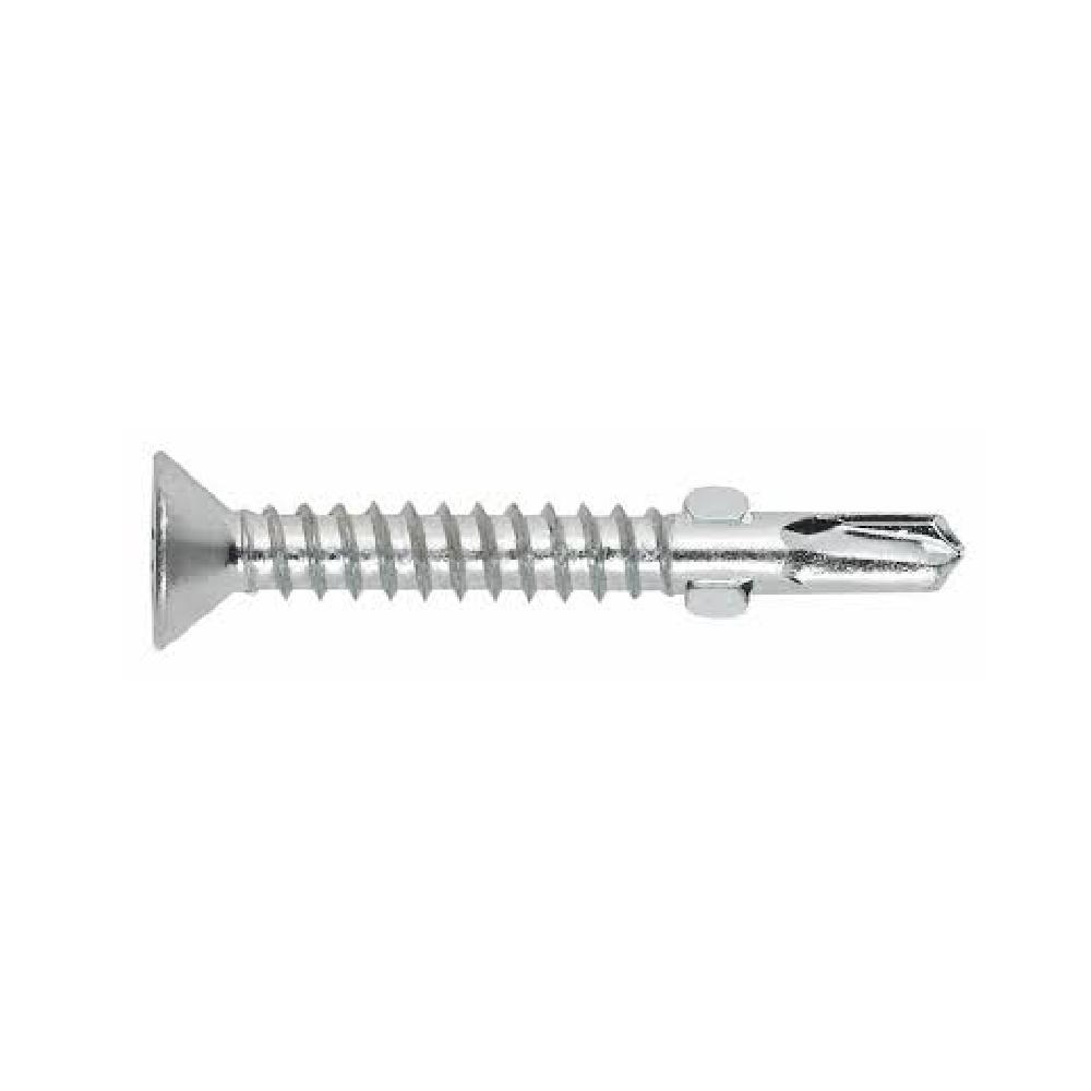 Pija Cabeza Plana Punta Broca Galv. 8-18×1" (100 Pzas)