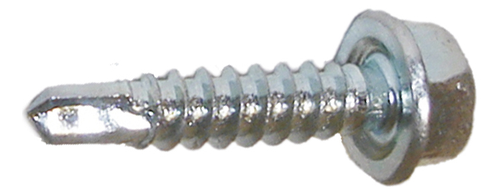 PIJA CABEZA HEXAGONAL PUNTA BROCA GALVANIZADA 8-18X2X1/4" (100 PIEZAS)