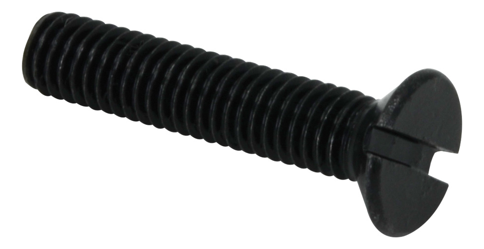 Tornillo Izquierdo Cabeza Plana Negro M5x16mm (100 Pzas)