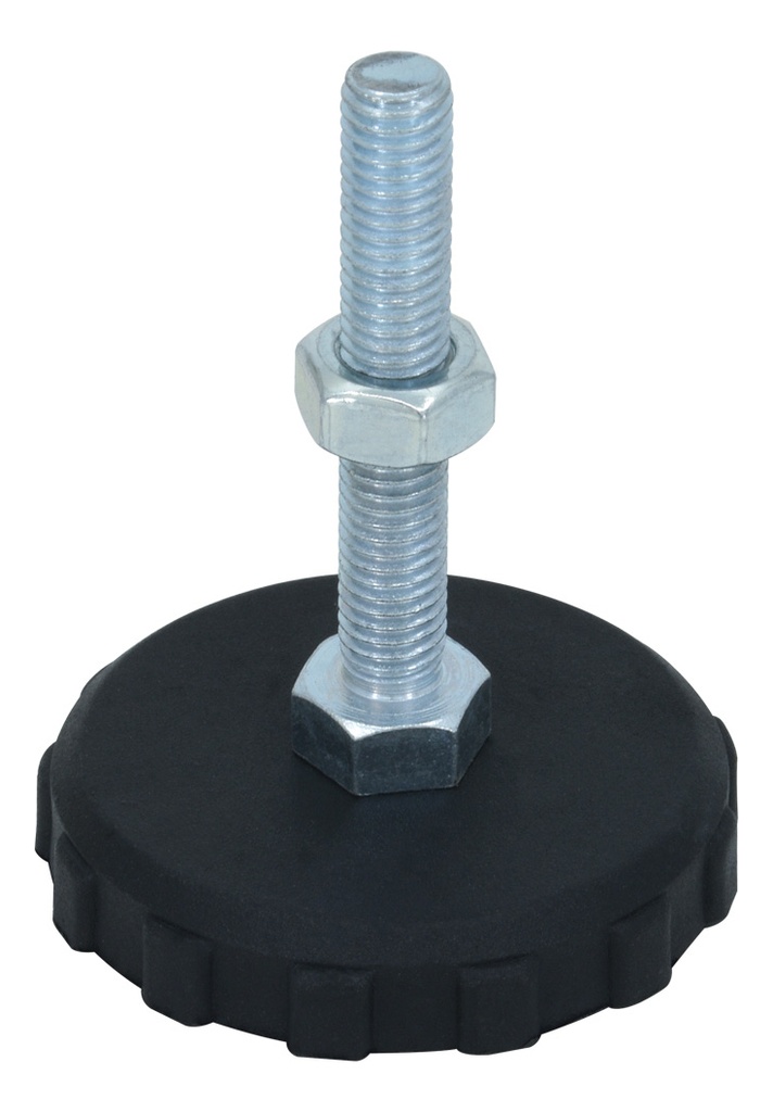 NIVELADOR CON BASE 50MM DE NYLON Y TORNILLO M12*50MM LPS-M1250-50