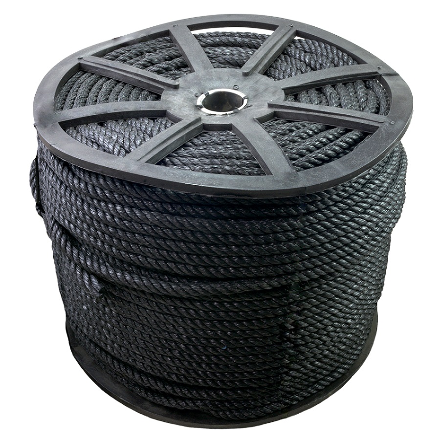 CUERDA DE POLIPROPILENO (NEGRA) CAL.4 20KG