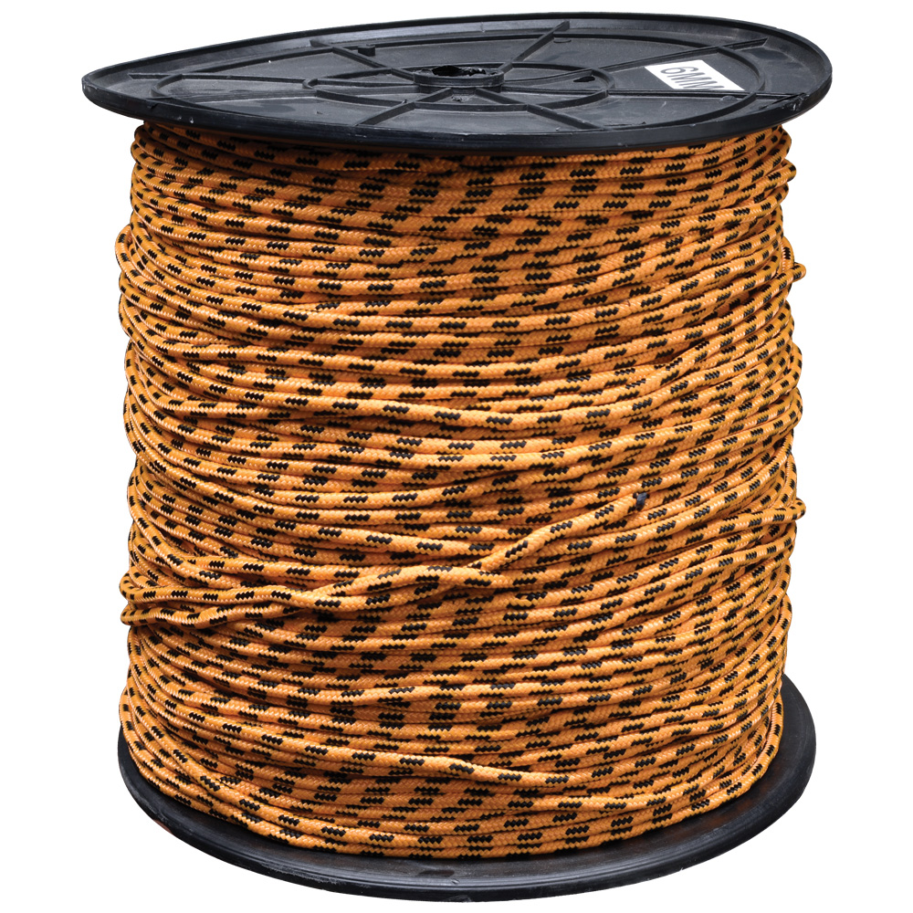 CUERDA TRENZADA POLIPROPILENO 6MM ROLLO DE 10 KG