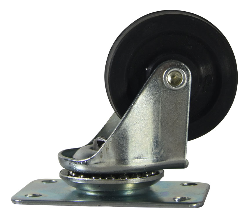 Rodaja Plana 1.5/8 Con Placa (4 Piezas)