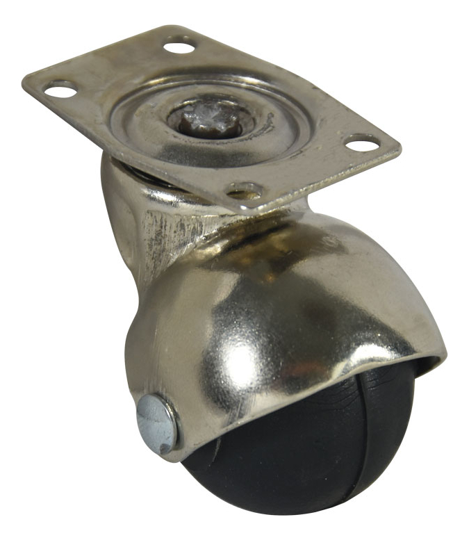 Rodaja de Bola 1.1/4" Con Placa (4 Piezas)