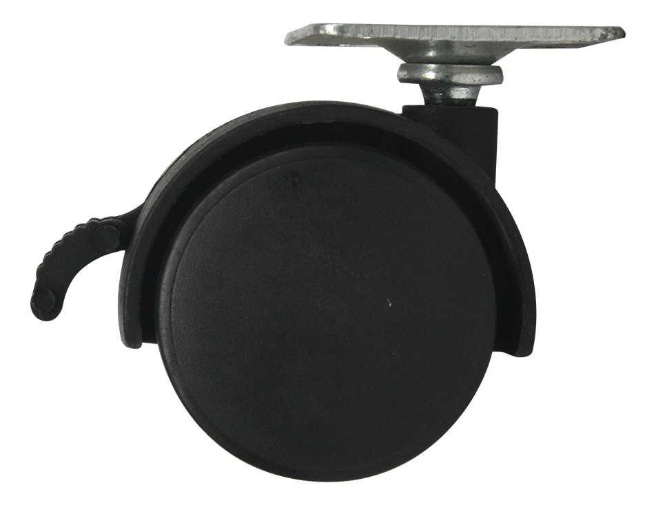 RODAJA GEMELA 40MM PLACA CON FRENO DK007-TWP15B