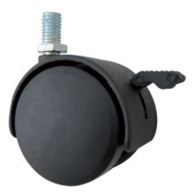 RODAJA GEMELA 40MM ROSCA CON FRENO DK007-TWT15B