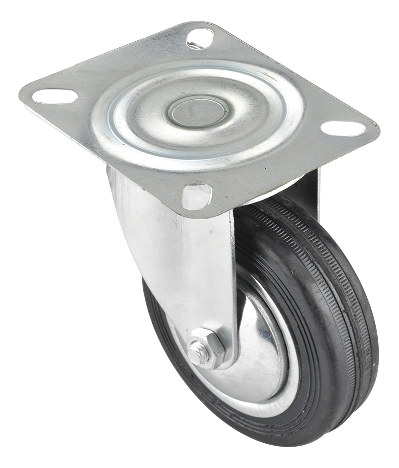 Rodaja Industrial 100MM Placa Giratoria Con Balero DK008PS04