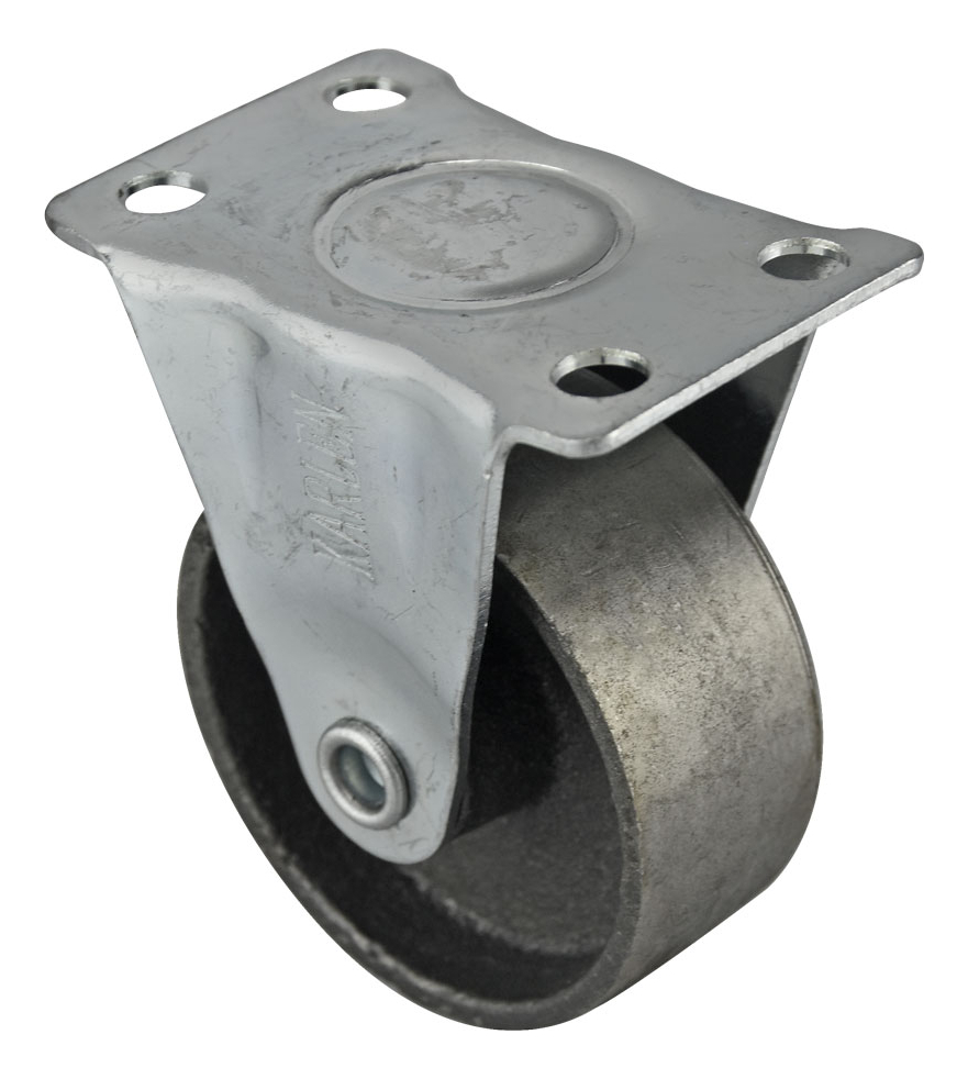 RODAJA FUNDIDA 65MM PLACA FIJA DK002-PD25