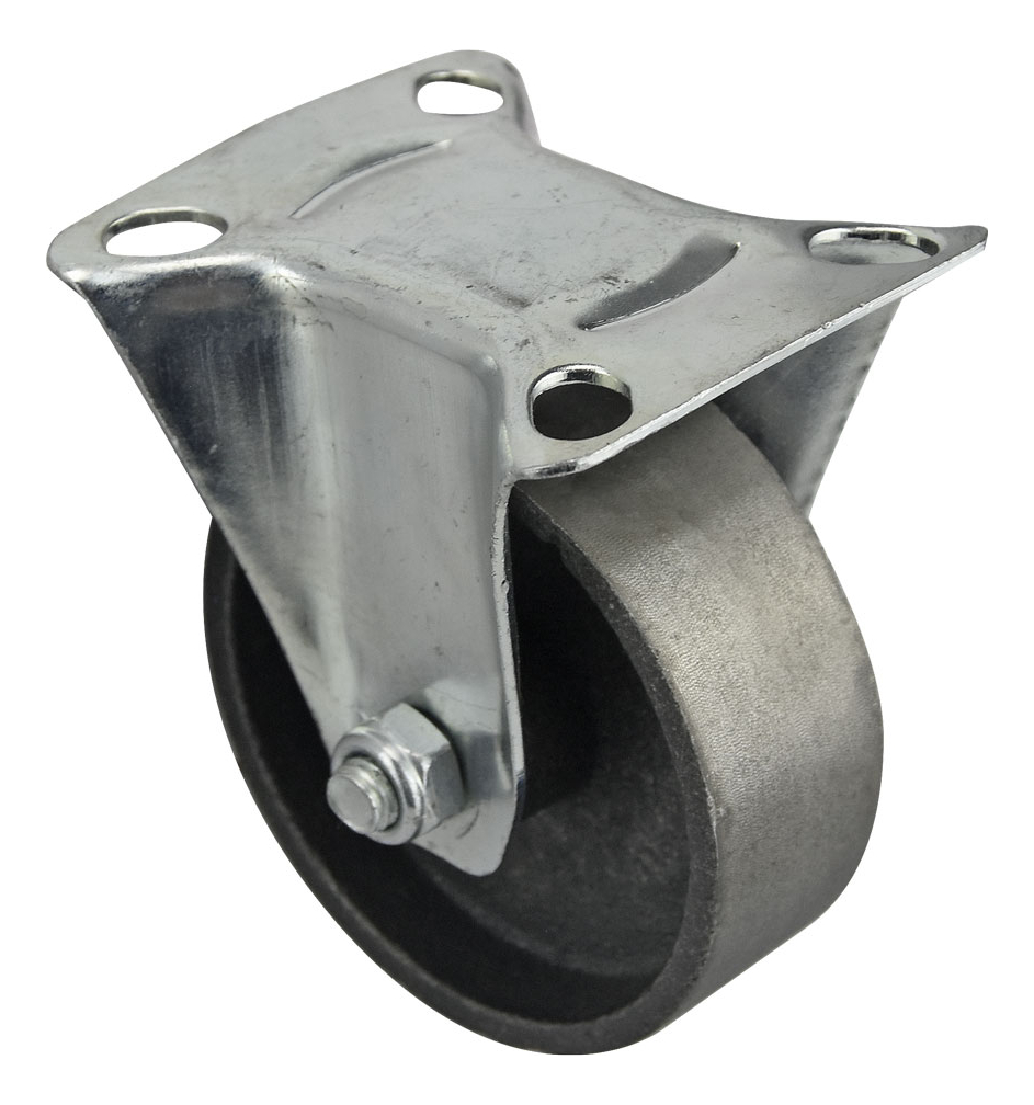 RODAJA FUNDIDA 75MM PLACA FIJA DK002-PD03