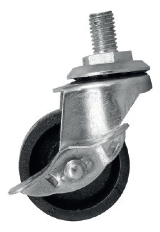 RODAJA FUNDIDA 75MM GIRATORIA/ROSCA/FRENO DK002-SB03