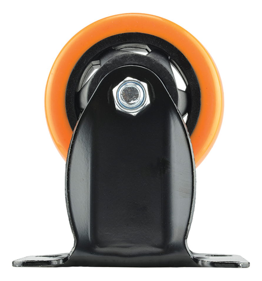 RODAJA INDUSTRIAL 1R020065BK PLACA/FIJA 65MM NARANJA