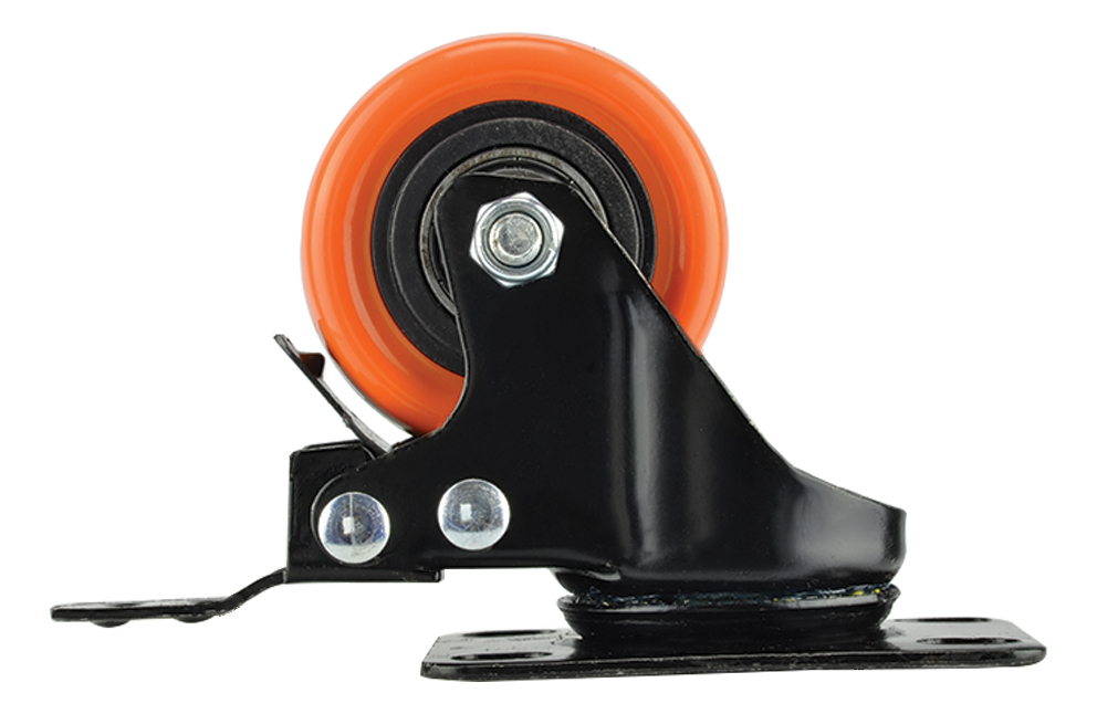 RODAJA INDUSTRIAL 1S120050BK PLACA/GIRATORIA/FRENO 50MM