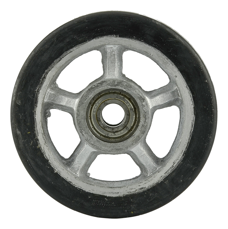 RUEDA CON RIN DE RAYO ALUMINIO 6X2 CON 2 BALEROS