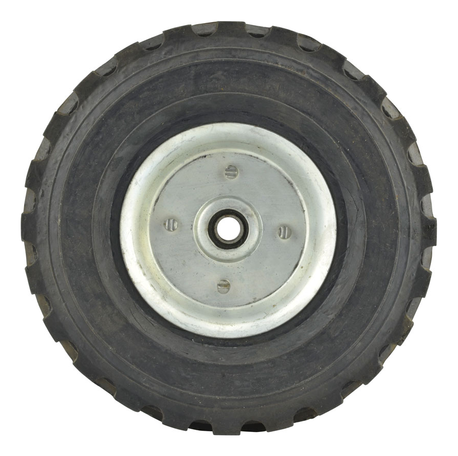 Rueda de Hule 9" 17MM 5/8 Con 2 Baleros