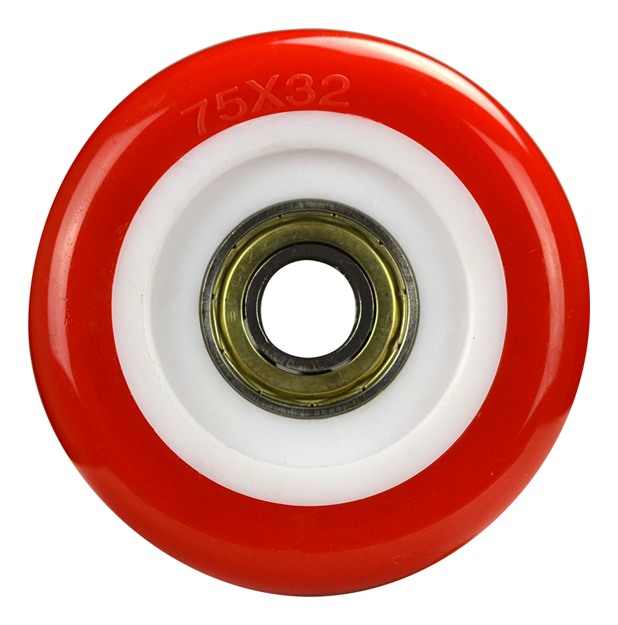 RUEDA DE POLIURETANO 75MM CON BALERO