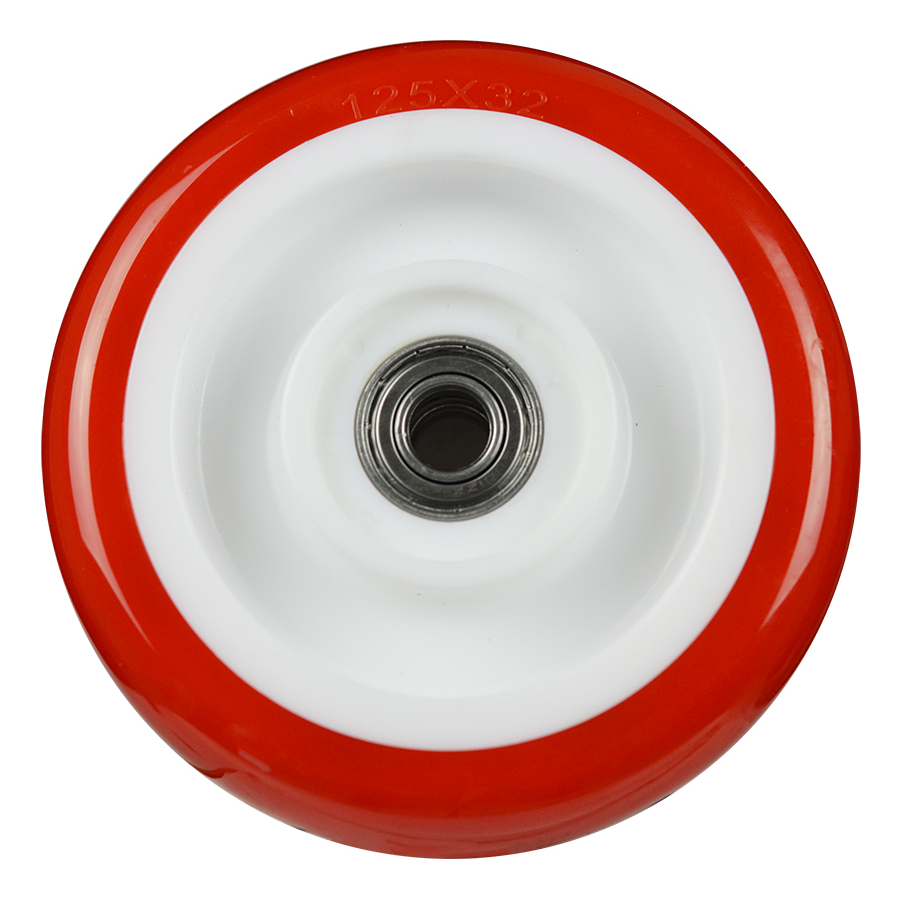 RUEDA DE POLIURETANO 125MM CON BALERO