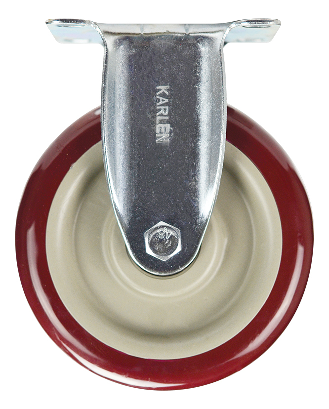 RODAJA PLACA FIJA 125MM DE POLIURETANO