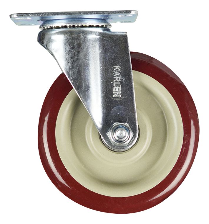 Rodaja Placa Giratoria 125MM de Poliuretano