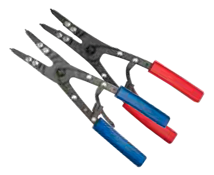 Pinzas Para Anillos 10" TH110418 (2 Pinzas y 6 Puntas)