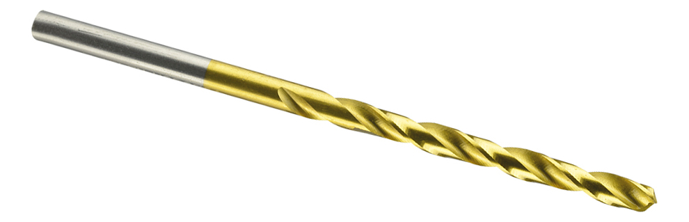 Broca para Metal HSS Recubierta Titanio 5/32" (3.9mm) (10 Piezas)