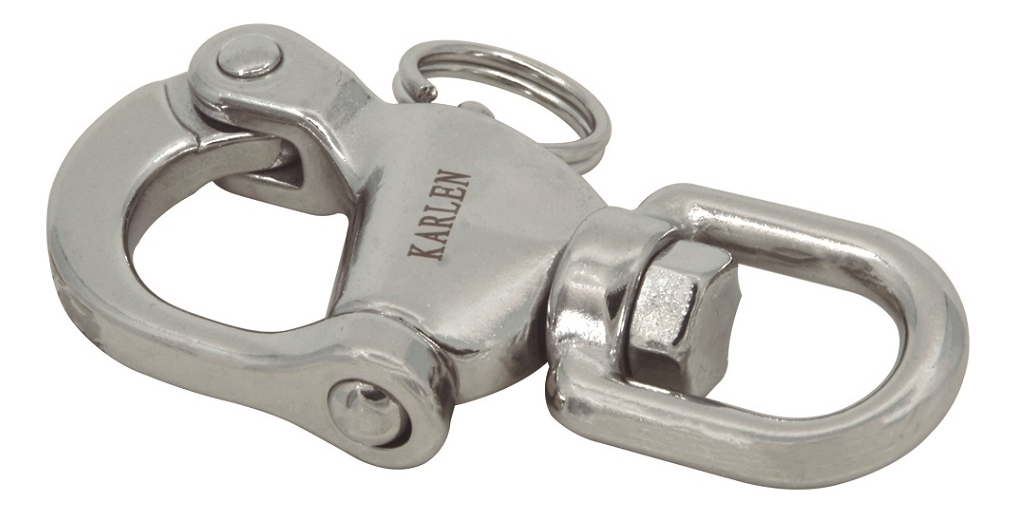 Mosquetón Automático Para Driza Con Destorcedor NO.1 12X67X14MM