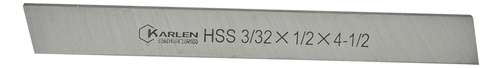 Cuchilla Rectangular HSS 1/8"x5/8"x4-1/2"