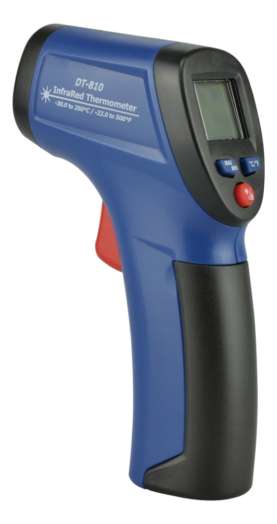 TERMOMETRO INDUSTRIAL INFRAROJO -30/260 C DT810