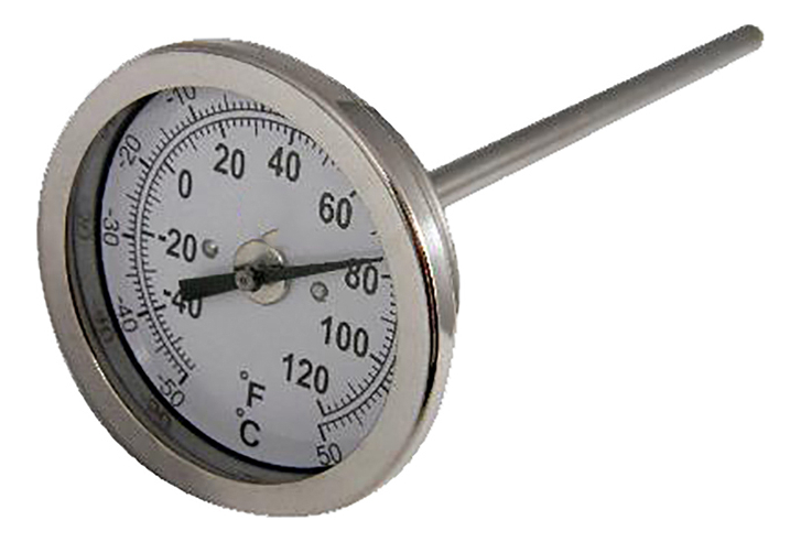 TERMOMETRO INDUSTRIAL 1/2"NPT S-5" -50/50 C T300C