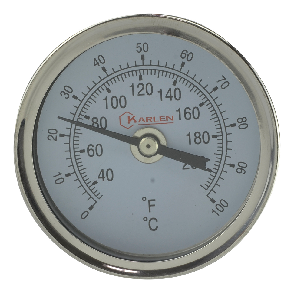 TERMOMETRO INDUSTRIAL 1/2"NPT S-4" 0/100 C T300C