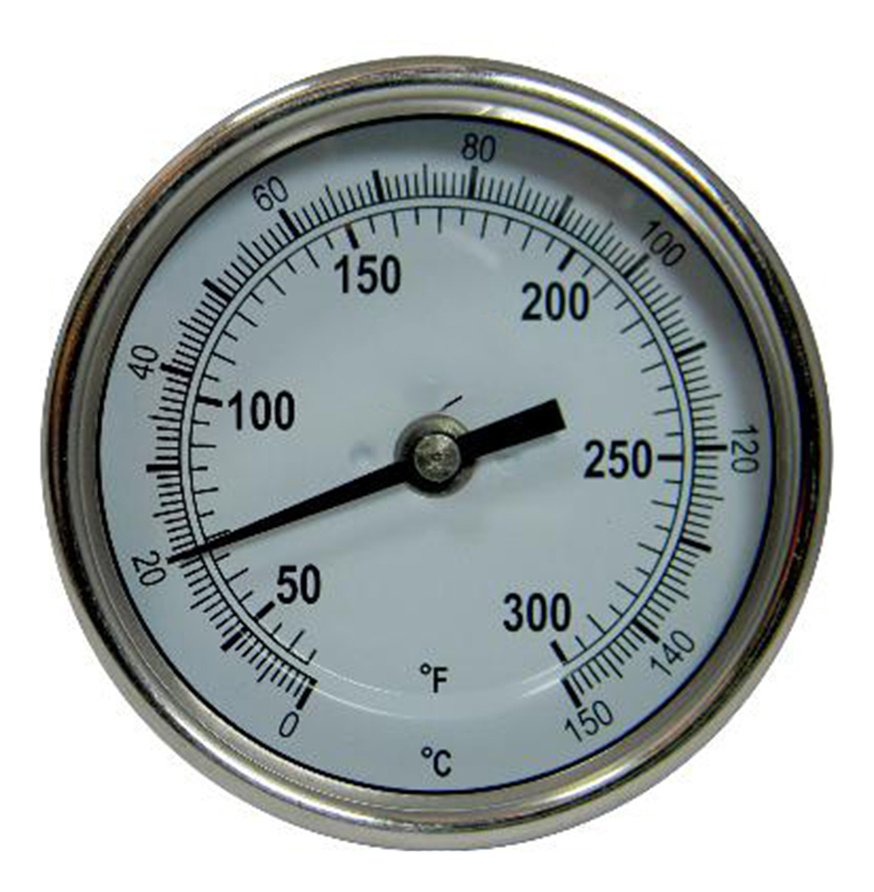 TERMOMETRO INDUSTRIAL 1/2"NPT S-2.5" 0/150 C A300C-3