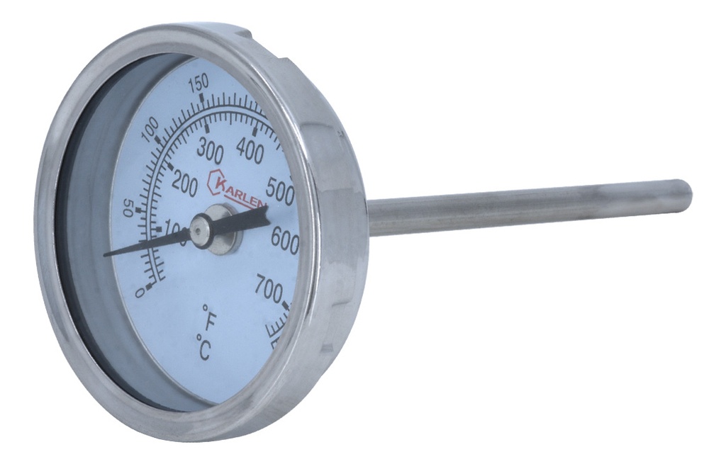 TERMOMETRO INDUSTRIAL 1/4"NPT S-4" 0/400