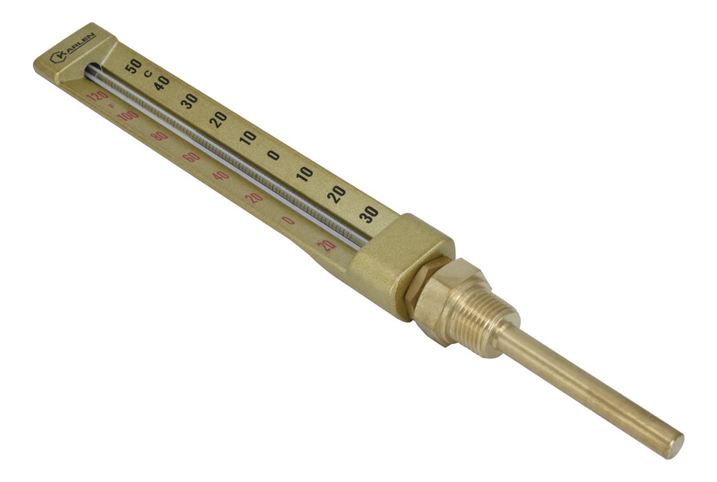 TERMOMETRO INDUSTRIAL DE ALUMINIO -30/+50 C 1/2"NPT