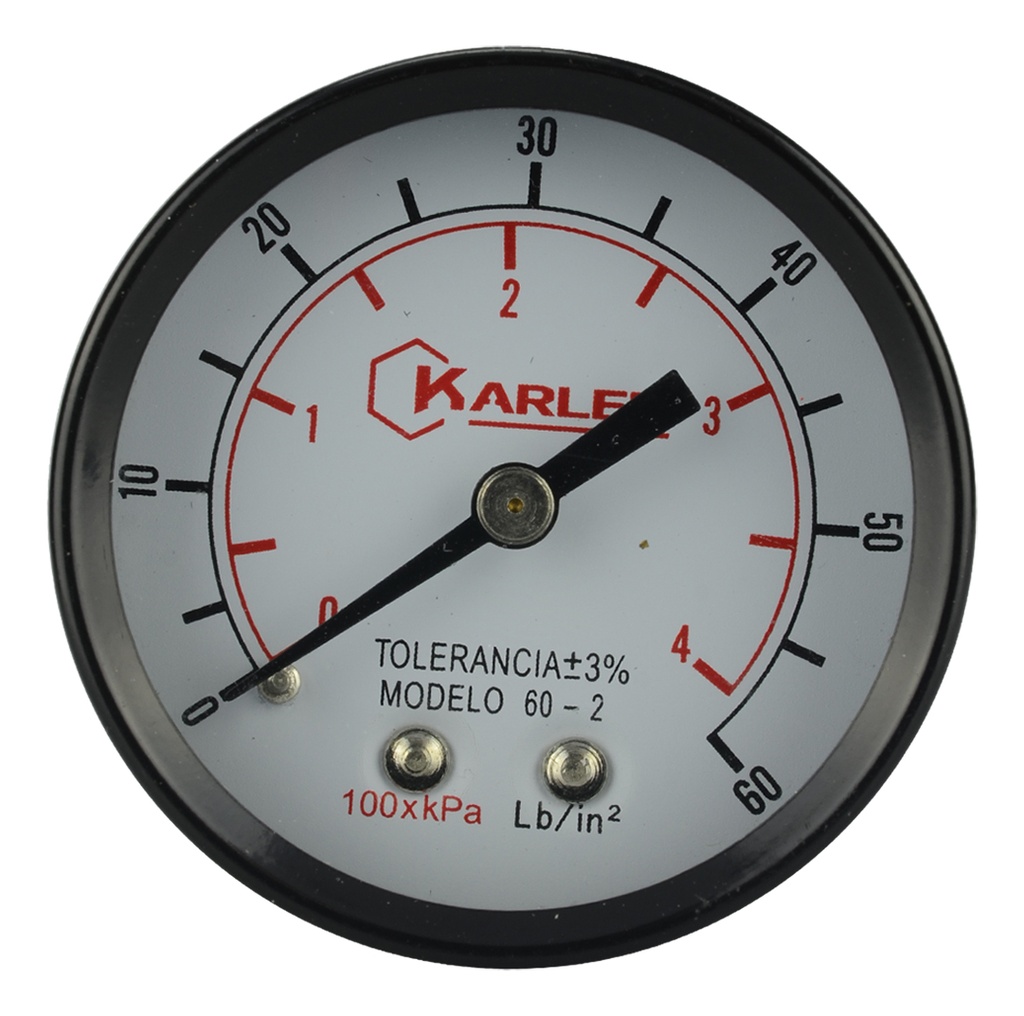 MANOMETRO 2" 200PSI 1/4"NPT CONEXION TRASERA 200-2B