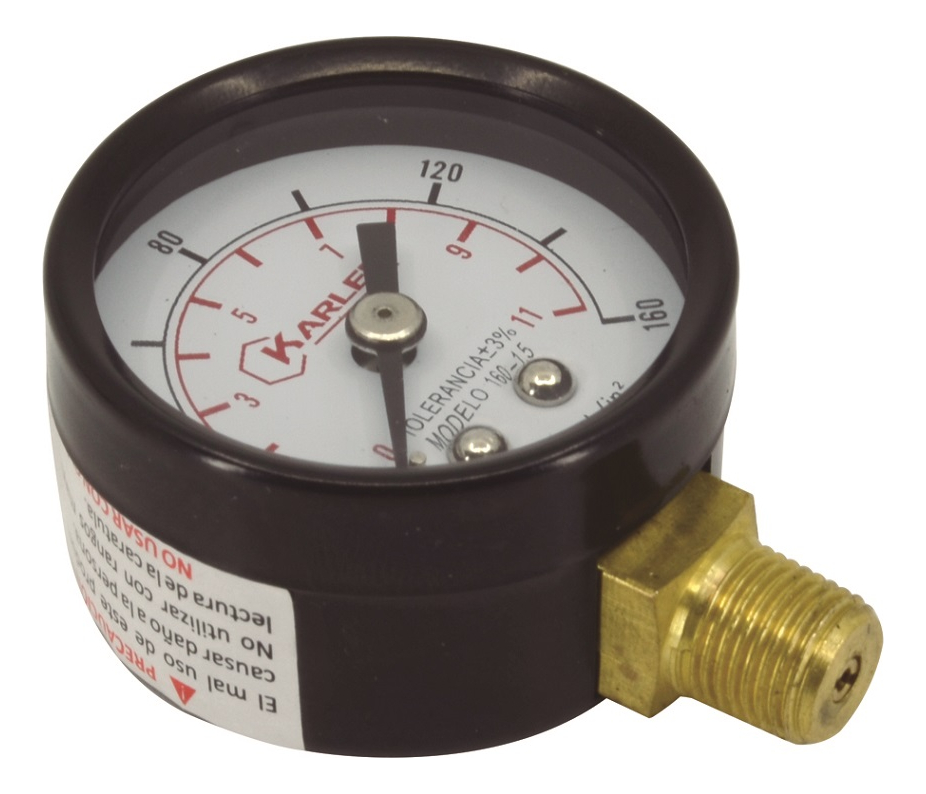 Manómetro 1 1/2" 160PSI 1/8"NPT 160-1.5