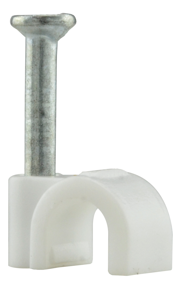 Grapas Cable Coaxial (blanca) XLS4MM (100 Piezas)