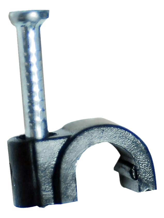 GRAPAS CABLE COAXIAL (NEGRO) XLS6MM (100 PIEZAS)