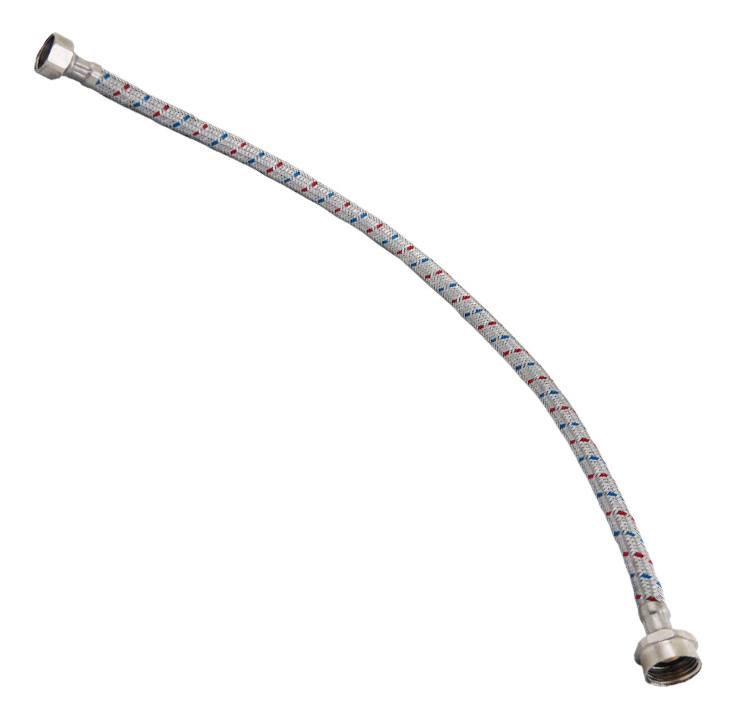 MANGUERA DE LAVABO ALUMINIO 55CM 7/8"X1/2" FWC55