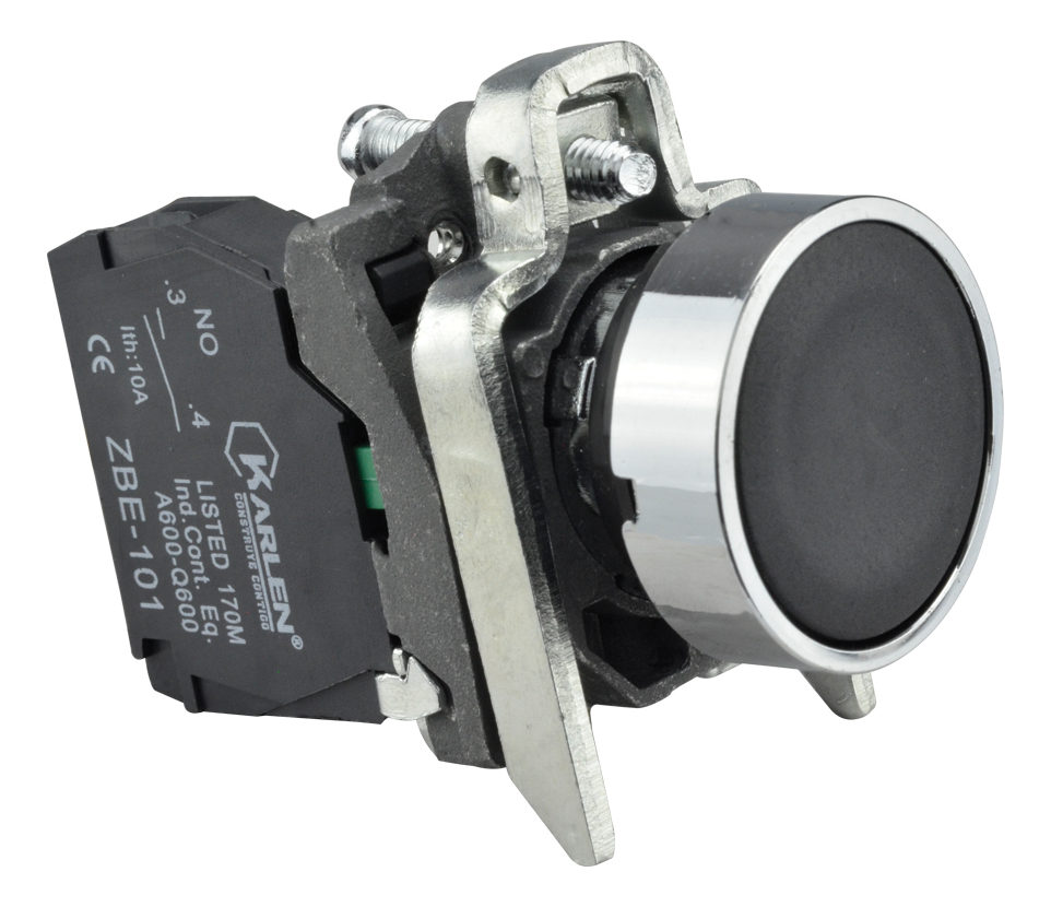 BOTÓN PULSADOR NEGRO/ABRIR PARA ARRANCADOR ELÉCTRICO SB4-BA21 NA