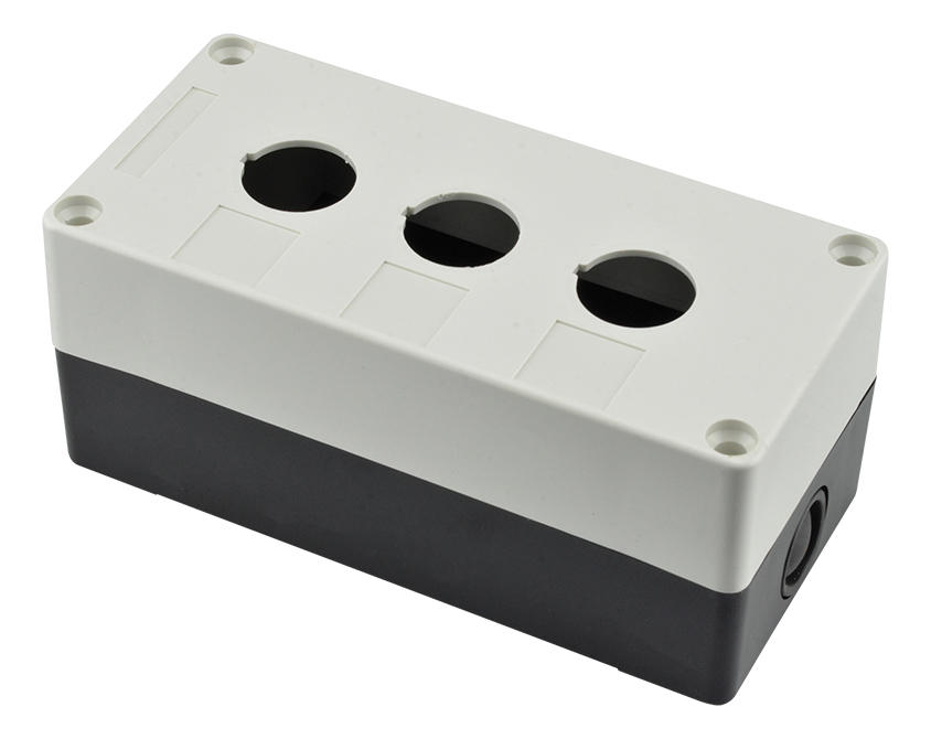 CAJA PARA 3 BOTONES BX3, 220Vca