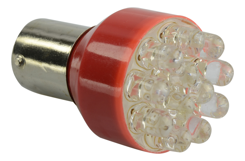 FOCO LED AUTOMOTRIZ AMARILLO 12V BA15S 5MM 1156