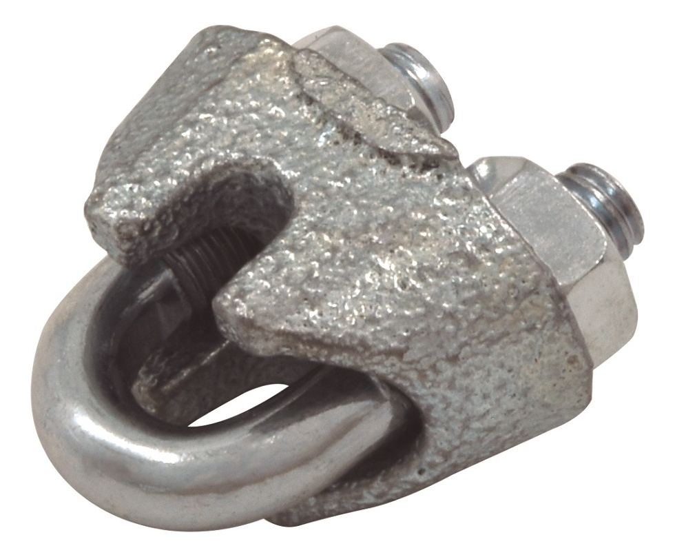 NUDO GALVANIZADO CON RANURA PARA CABLE 1/16"-1.5MM