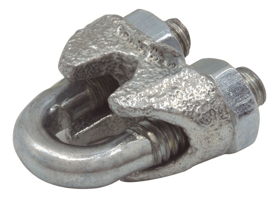 Nudo Galvanizado Con Ranura Para Cable 3/16" (5mm)