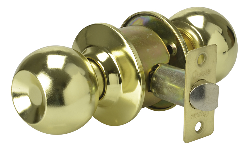 Cerradura Pomo Cilíndrica Pasillo Dorado