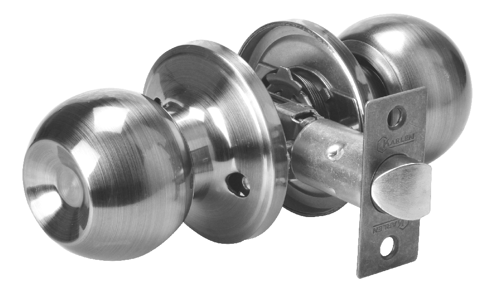Cerradura Pomo Tubular Recámara Dorado