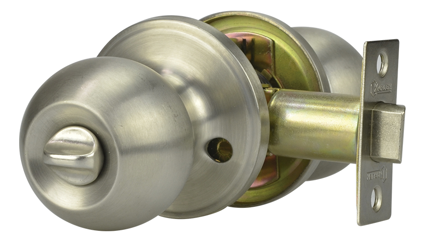 Cerradura Pomo Tubular Pasillo Latón Antiguo